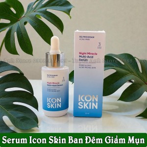 SERUM BAN ĐÊM ICON SKIN (GIẢM MỤN - MỜ THÂM)