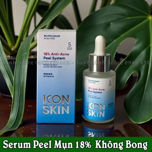 SERUM PEEL MỤN KHÔNG BONG ICON SKIN 18%