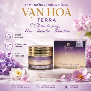 KEM TRẮNG HỒNG VẠN HOA TERRA